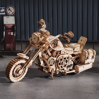 Mô hình gỗ 3d lắp ráp robotime rokr xe mô tô harley davidson