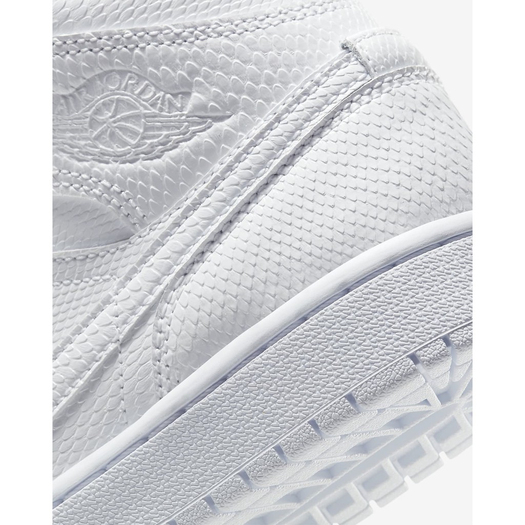(AUTHENTIC 100%) Giày Sneaker Thể Thao AIR JORDAN 1 MID W “FULL WHITE” – Chính Hãng 100%