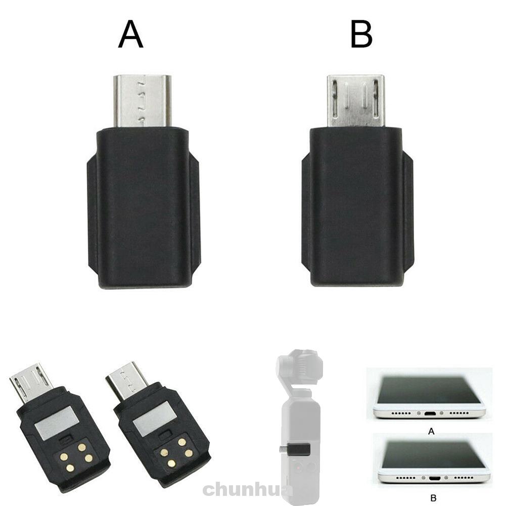 Smartphone Adapter Black Convert Easy Install High Speed Micro USB Portable Plastic Type C For DJI OSMO Pocket