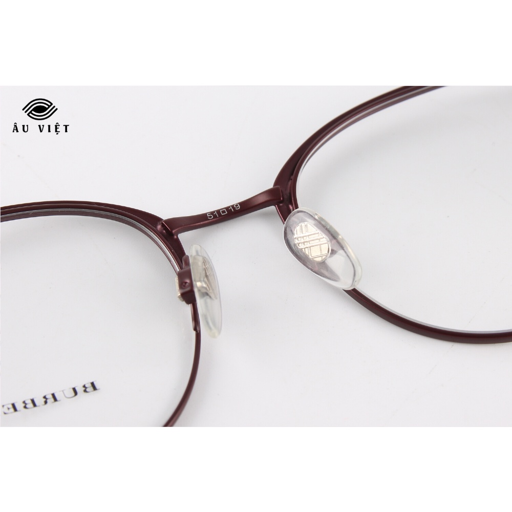Gọng kính kim loại Burberry B-1318 dáng tròn Full box
