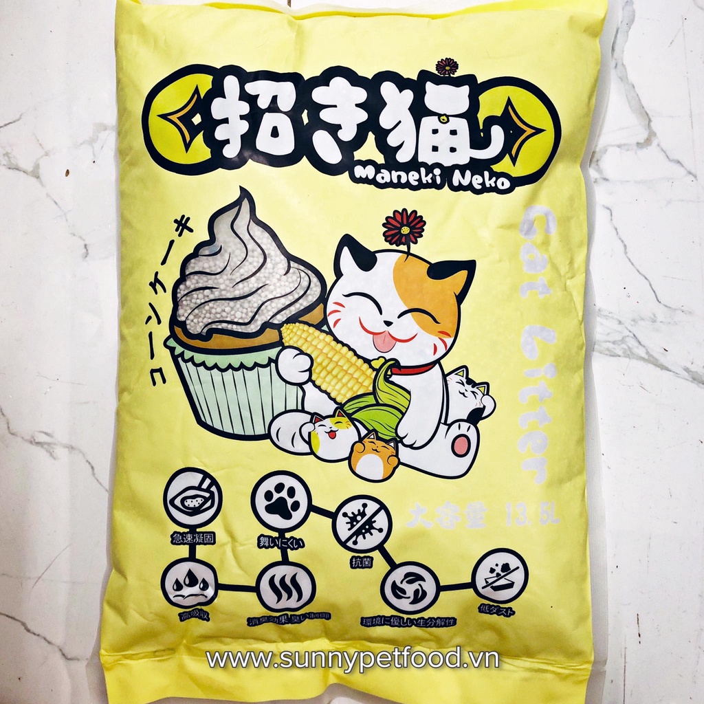 [Giao hỏa tốc tại Q7] Cát vệ sinh cho mèo - MANEKI NEKO túi 5L ~ 4kg
