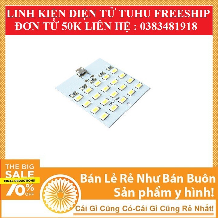 Module 20,16,12,8 bóng LED siêu sáng nguồn micro USB- Linh kiện điện tử tuhu