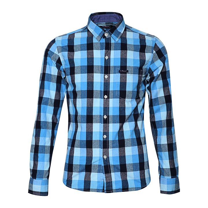 Áo sơ mi nam caro cao cấp dài tay Pious SM02