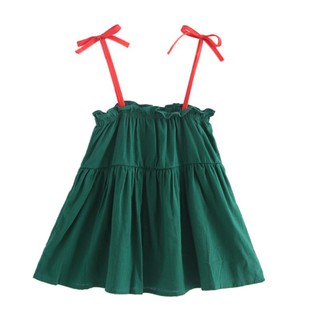 Đầm cotton 2 dây dễ thương cho bé (2-7 tuổi)