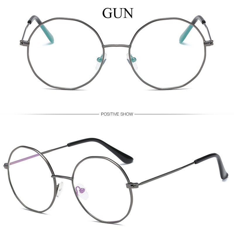 Kính Mắt Gọng Kim Loại Tròn Thời Trang Dành Cho Nam Và Nữ