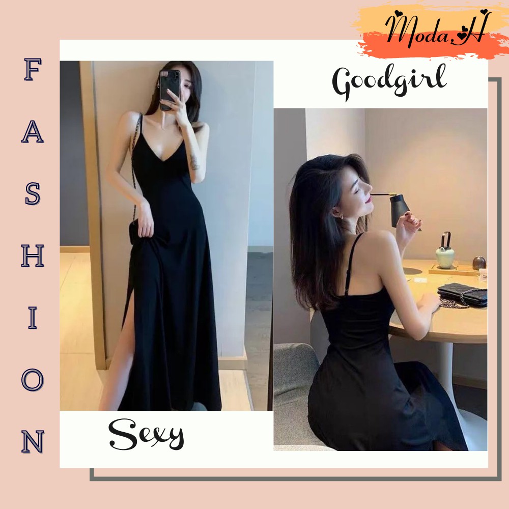 [Mã WASTXINH giảm 10% tối đa 15K đơn 99K] Đầm Nữ, Đầm Maxi Xẻ Tà, Váy Hai Dây, Váy Maxi Thun Dài Gợi Cảm Moda.H | BigBuy360 - bigbuy360.vn