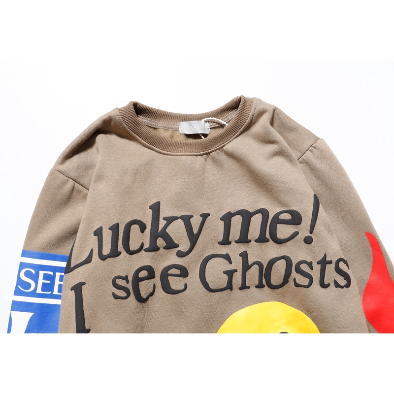 Lucky Me I see Ghosts Áo Hoodie Nỉ In Chữ Lucky Me Mùa Xuân 2022 Kích Thước Châu Á Cho Nam