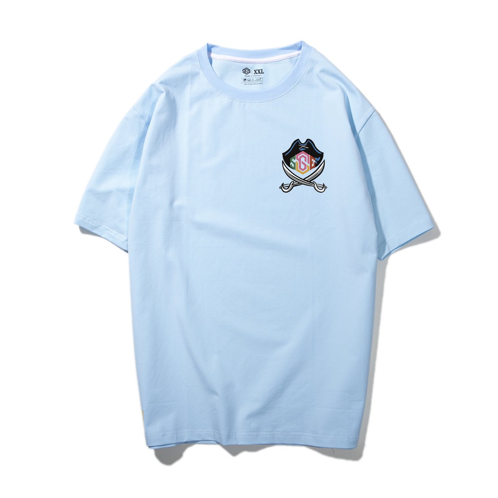 Áo Phông SAIGONESE Mascot Pirates Hải Tặc Thun Cotton Unisex Tay Lỡ Dáng Rộng Nam Nữ