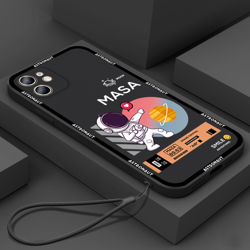 Ốp Điện Thoại TPU Vuông In Hình Nasa Cho Samsung J7 Pro J7 Prime J2P J6 Plus J4 Plus A71 A12 A50 A52s A11 A03S A50s