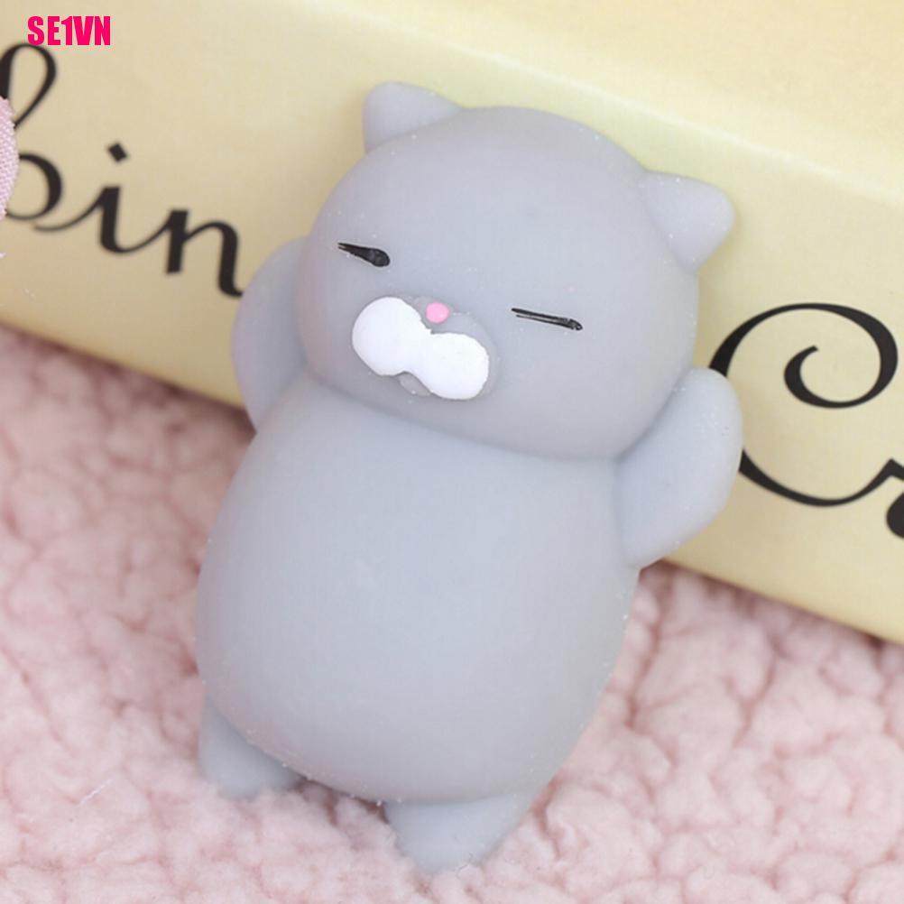 1 Đồ Chơi Nắn Bóp Đàn Hồi Giảm Stress Hình Mèo