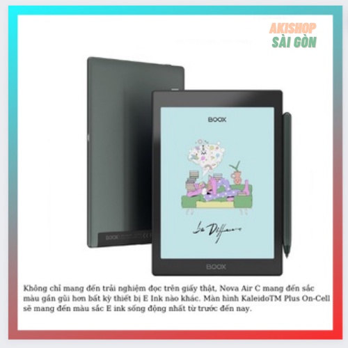 Máy đọc sách ONYX BOOX Nova Air C 32 GB chính hãng Akishop Sài Gòn