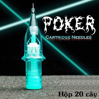 Kim xăm đầu đạn Poker RL* (nét thu gọn) hộp 20 cây