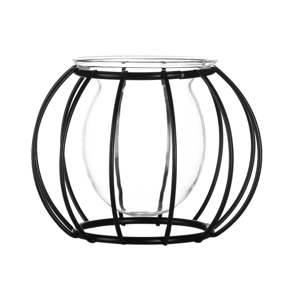 Giá Đỡ Chậu Hoa Bằng Sắt Mặt Kính Phong Cách Bắc Âu Trang Trí Nội Thất