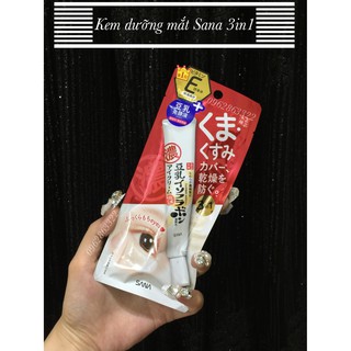 Kem chống thâm bọng mắt sana 3 in 1 Nhật Bản