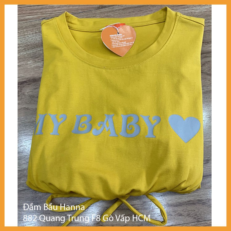 [SIZE 40-65KG] Đầm bầu thun cotton loại 1 cao cấp thoáng mát không xù dành cho bầu nhỏ con mặc bầu và sau sinh