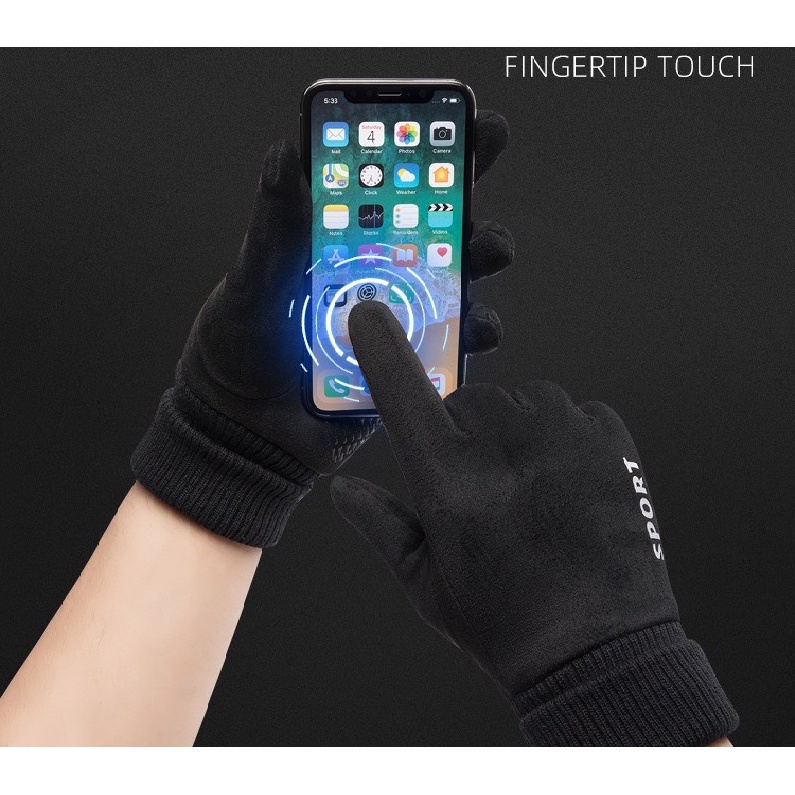 Găng Tay Chống Nắng Vải Lụa Lạnh Có Thể Chạm Màn Hình Cảm Ứng Dùng Cho Hoạt Động Ngoài Trời
