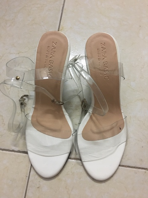 [THANH LÝ] Sandal quai trong thanh lý gót 7cm