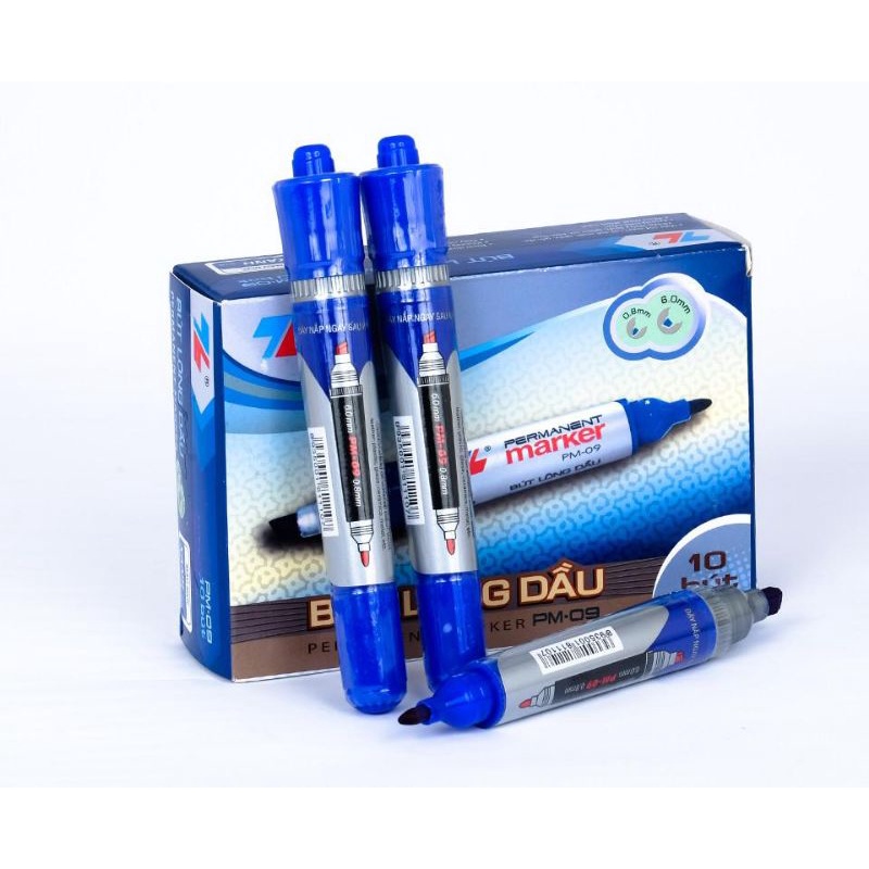 Bút dạ lông dầu bút dạ chết Thiên Long 2 đầu