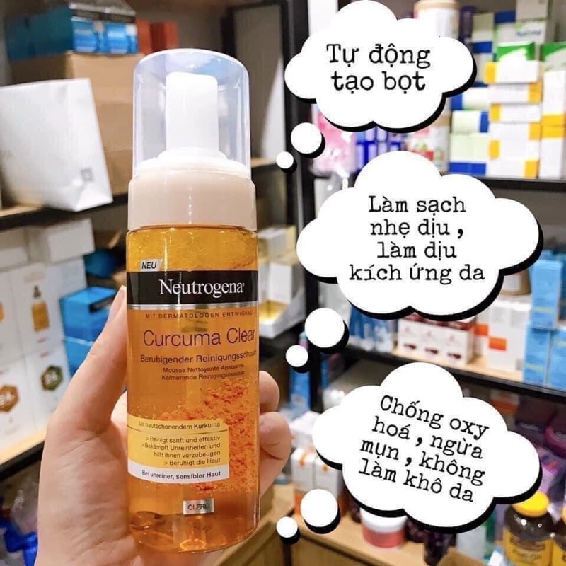 Sữa rửa mặt NGHỆ Neutrogena Calme Curcuma 150ml