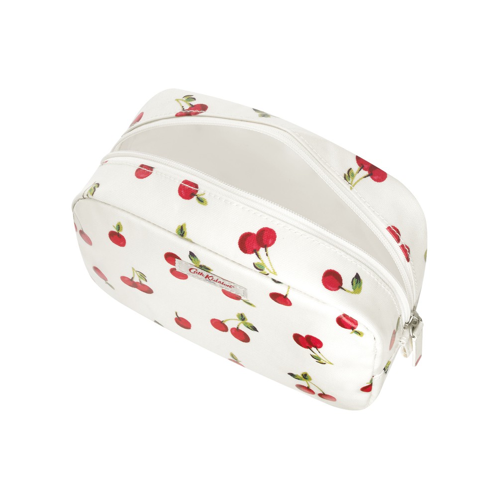 Cath Kidston - Túi đựng mỹ phẩm Classic Cosmetic Case Cherries - 1002935 - Ivory