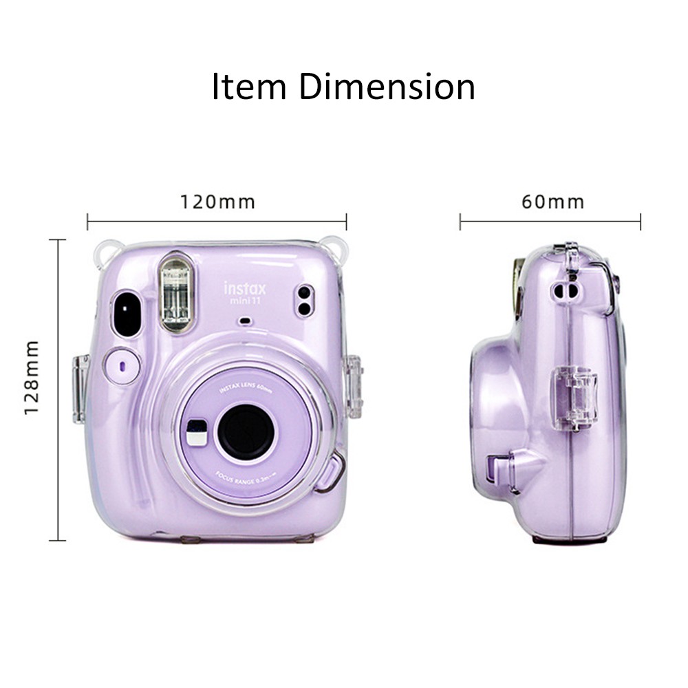 【Free Sticker】Ốp bọc trong suốt bảo vệ Case cho Fujifilm Instax Mini 11