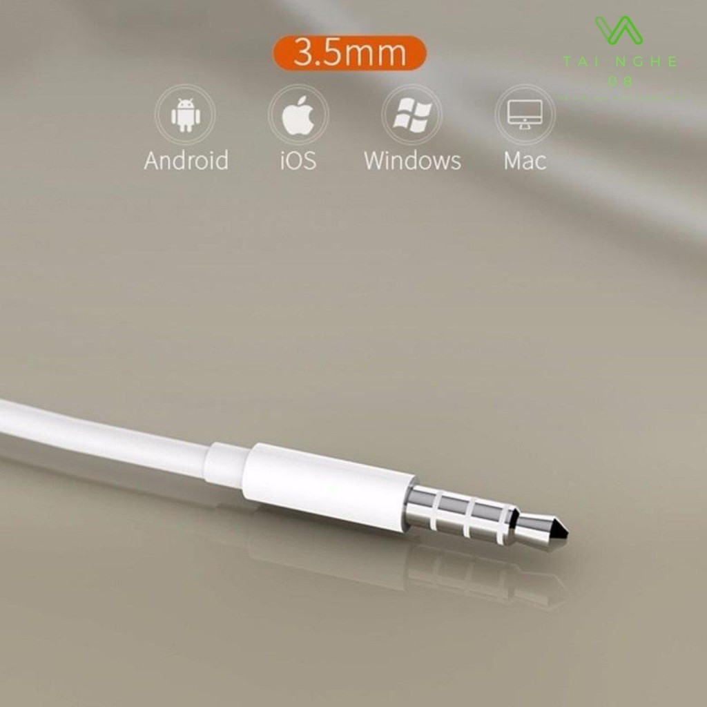 Tai nghe Iphone nhét tai EP 22 Jack cắm 3.5mm âm thanh đỉnh cao dùng cho cả Iphone và Android