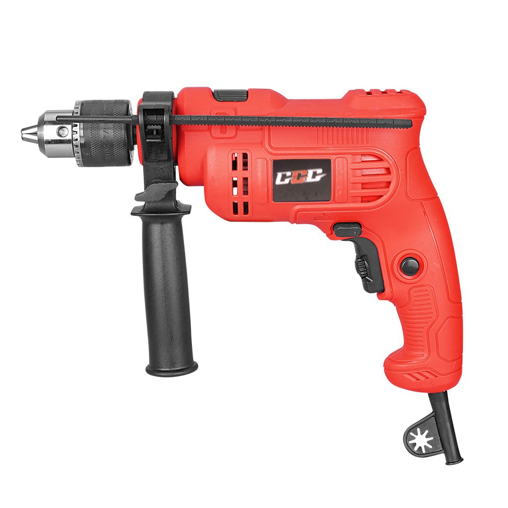 Máy khoan điện đầu 13ly công suất 550W, 2 chế độ khoan và khoan đấm. Tặng hộp đựng và phụ kiện