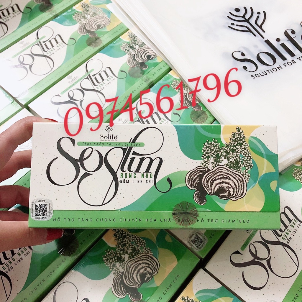 Kẹo Giảm Cân Rong Nho Nấm Linh Chi SoSlim, Giảm Cân SoSlim Plus Chính Hãng SoLife giảm cân hiệu quả(sẵn hàng giao nhanh)