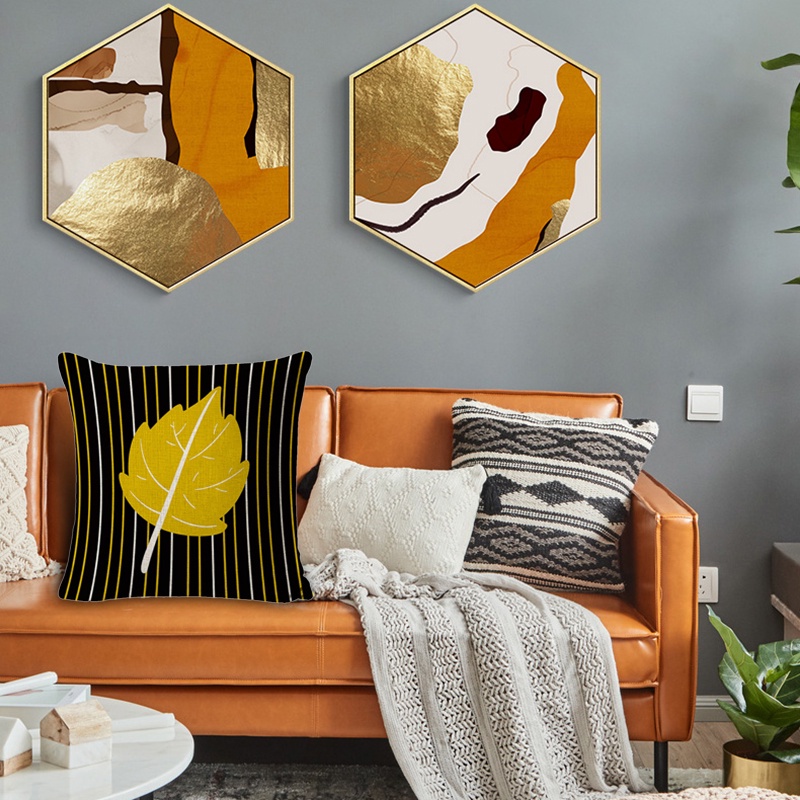 Vỏ Gối Hình Vuông In Kỹ Thuật Số Phong Cách Bắc Âu Đơn Giản