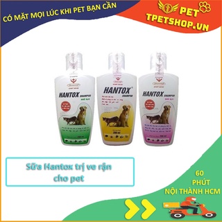 Sữa tắm Hantox trị ve rận cho chó mèo