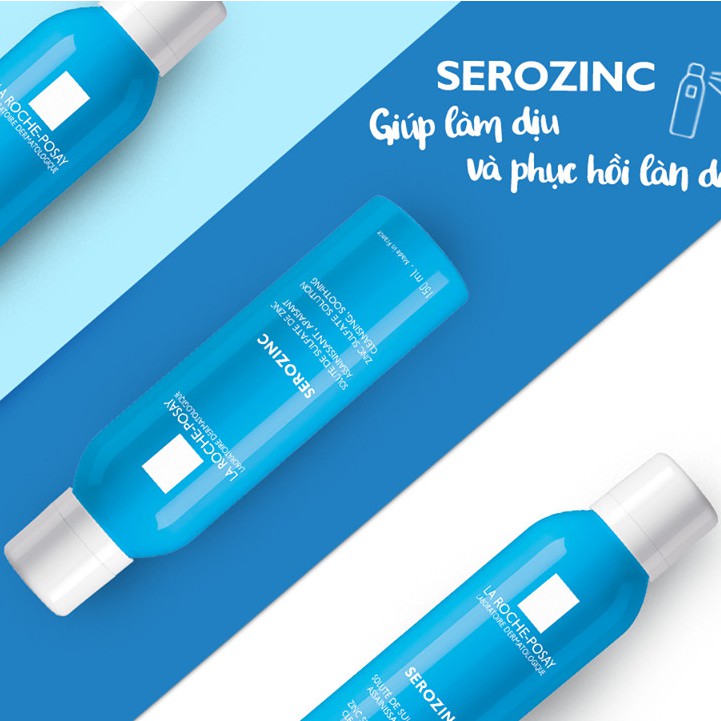 Xịt Khoáng Làm Sạch Và Dịu Da Cho Da Dầu Mụn La-Roche Posay Serozinc Zinc Sulfate Solution Cleansing, Soothing