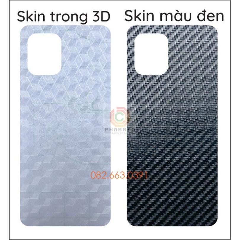 Miếng dán mặt lưng skin carbon Oppo Find X3 Pro