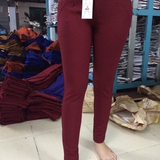 Quần cotton dài lưng thun