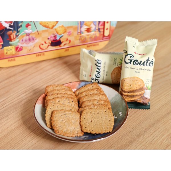 Bánh quy mè truyền thống Gouté hộp 144g / 288g