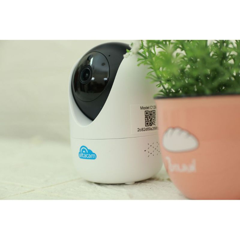 Camera IP Wifi Vitacam C1290 (New 2021) 3.0Mp Ultra HD, Quan Sát Ban Đêm Xoay 360 Độ