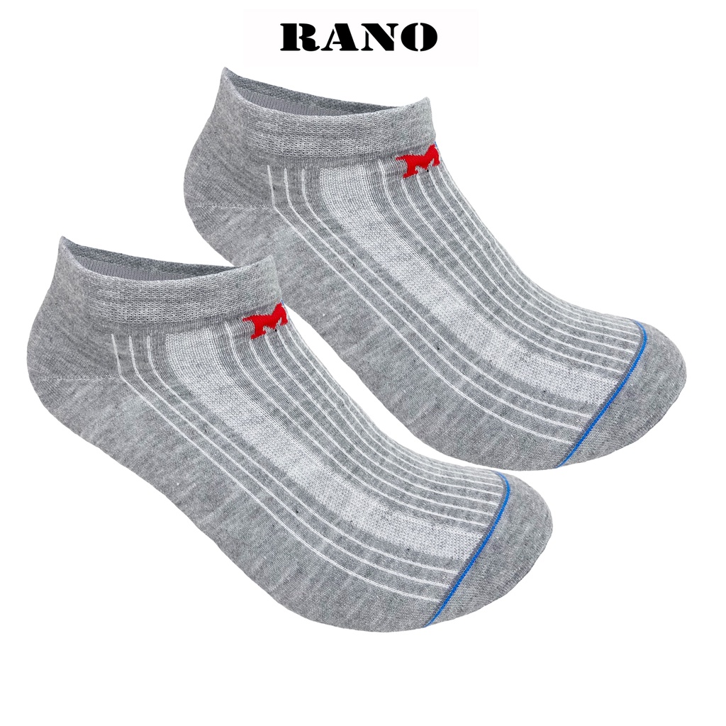 Tất vớ nam cổ ngắn cao cấp chống hôi chân thoáng khí trơn nhiều màu đi giày thể thao RANO