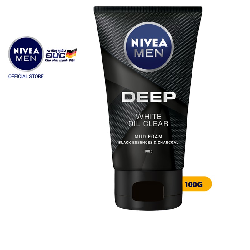 Sữa rửa mặt Nivea Men Deep White Oil Clear 100g - 84415