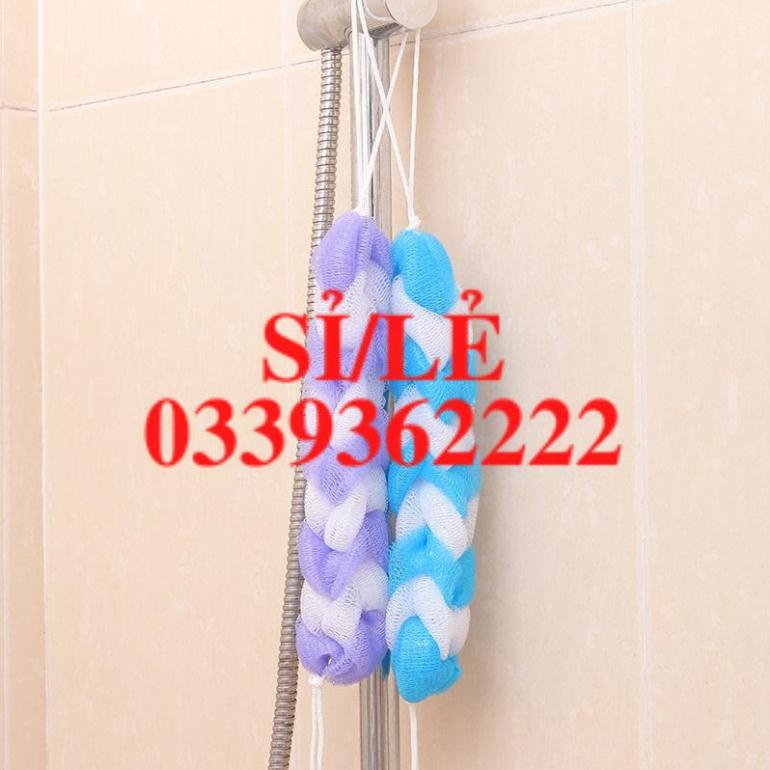 [ COCOLOVE ] Bông tắm vải lưới mềm mại cao cấp, bông tắm tạo bọt kéo dài nhiều màu giá rẻ (BTD01)  HAIANHSHOP