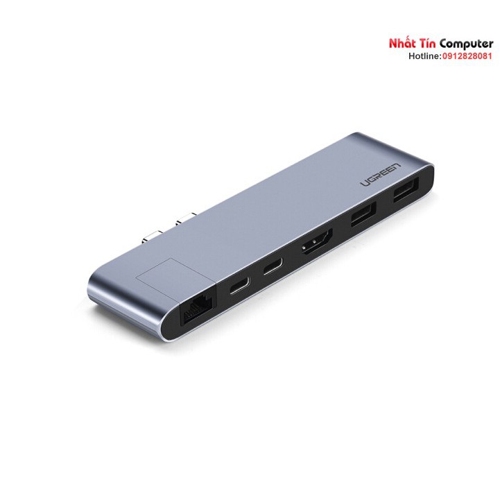 Thiết bị mở rộng USB type-C to HDMI/Lan/Hub USB 3.0 Ugreen 50984