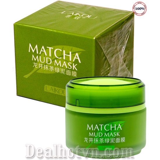 mặt nạ trà xanh matcha laikou hàng chuẩn