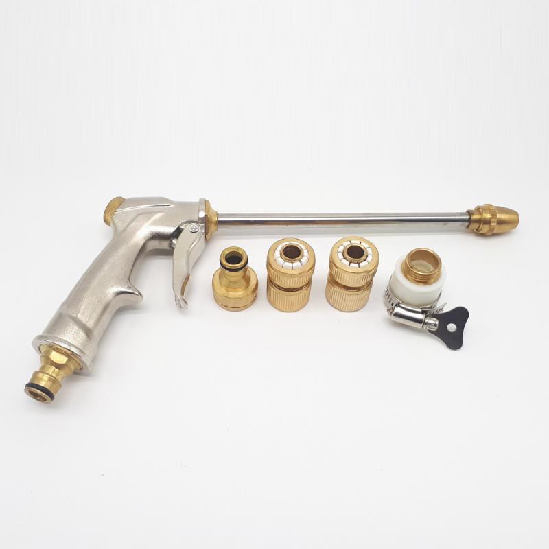 Bộ phụ kiện tưới cây, Rửa xe 5 món đồng TAD-5132, Bộ vòi tưới cây bằng đồng VOI-17