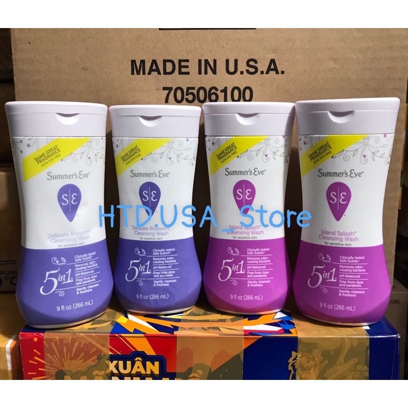 DUNG DỊCH VỆ SINH PHỤ NỮ SUMMER'S EVE 5in1, 266ml Của Mỹ