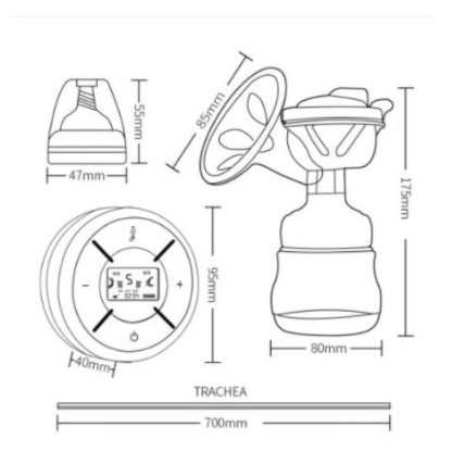  ✔️CHÍNH HÃNG ✔️Máy Hút Sữa Điện Đơn Electric Breast Pump Cao Cấp { BẢO HÀNH 1 NĂM }