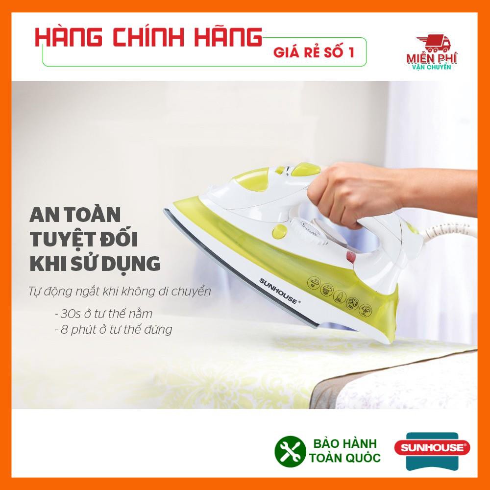 Bàn là hơi nước Sunhouse SHD2067, Bàn ủi hơi nước Sunhouse phun hơi và phun nước tiện dụng.