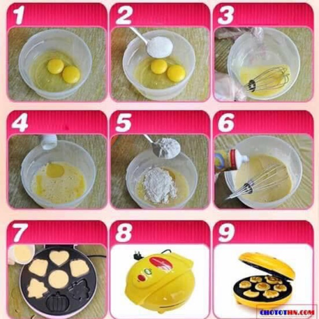 Máy nướng bánh mazic, ai cũng có thể làm bánh tại nhà