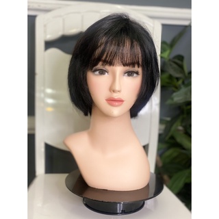 Tóc nguyên đầu bằng tóc thật 100% video- hình shop tự chụp