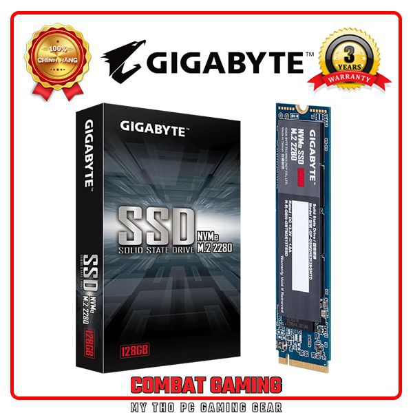 SSD Gigabyte M.2 2280 NVMe PCIe Gen 3x4 (128GB/256GB/512GB/1TB)