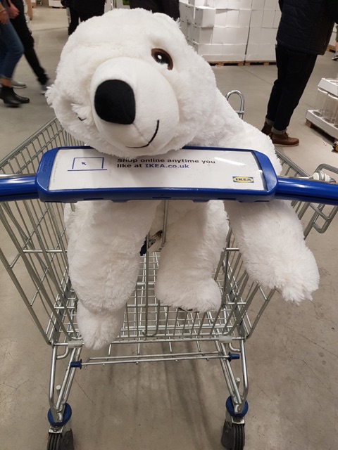 Gấu trắng Bắc cực ôm ikea Indonesia 100%