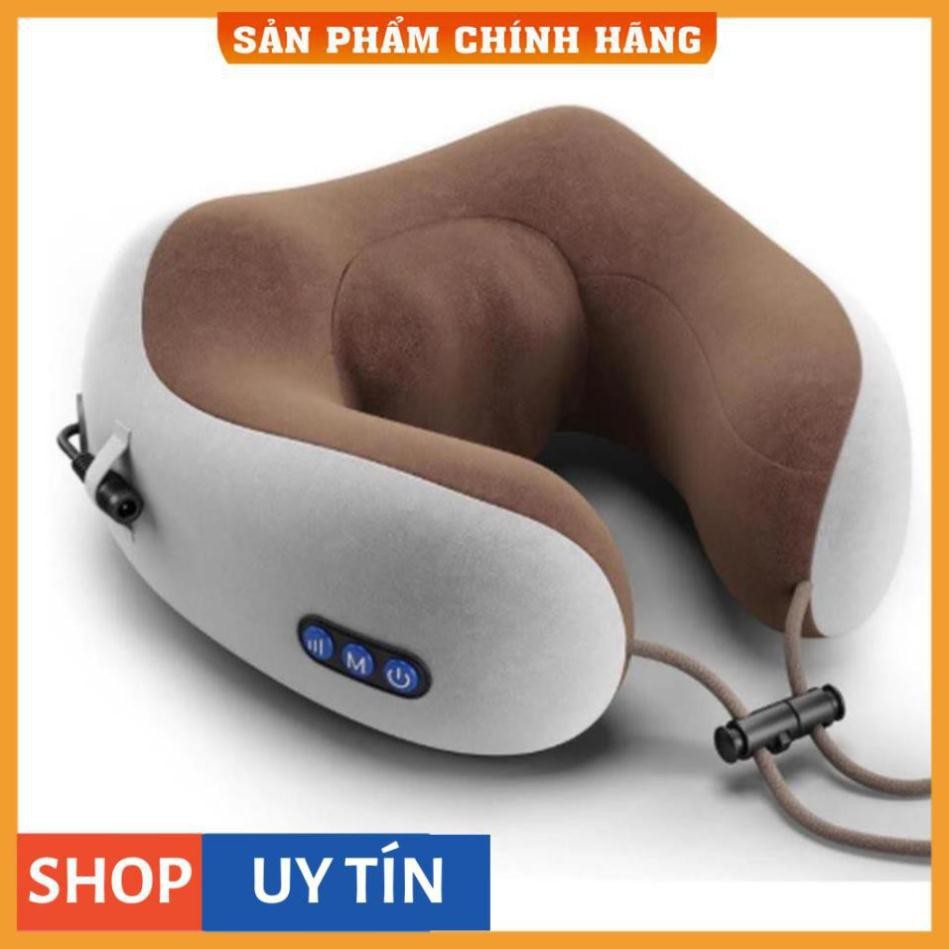 Gối Massage Vòng Cổ Chữ U 360 Đa Năng - Hỗ Trợ Mát Xa Vùng Cổ Vai Gáy - Gối Massage Cổ Nhật Bản