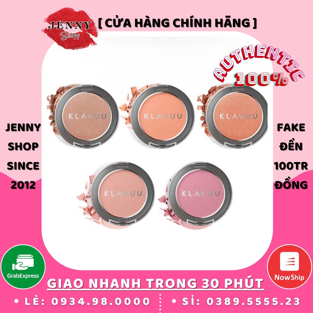 Phấn Má Hồng Klavuu Natural Powder Blusher